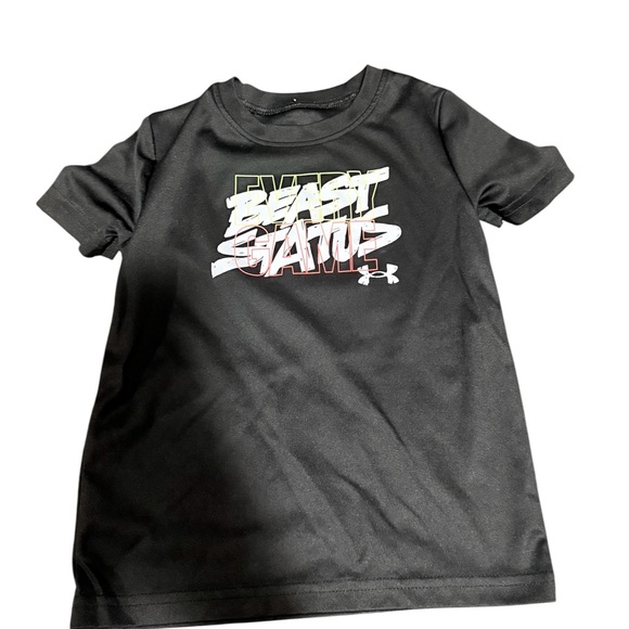 Under Armour Kids Black 'Beast Mode' T-Shirt - Picture 1 of 1